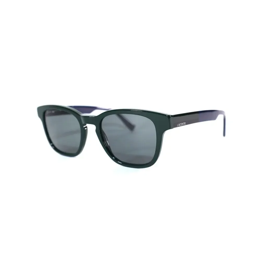 Lacoste Rounded Square Men's Sunglasses – Deep Jade Green / Grey Lenses – NWT